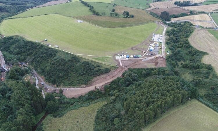 Stonehaven derailment scene. Photo: Network Rail