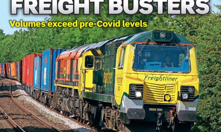 Front cover of Rail Express August issue